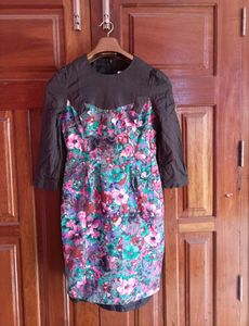 Vintage Floral Print Dress