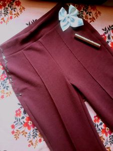 ☄️✨☁️TRENDY MAROON TROUSERS