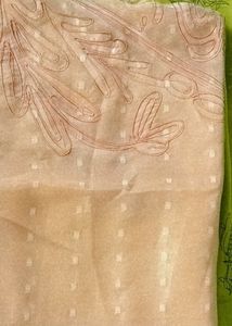 Saree With Nude Colour