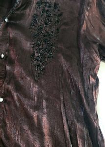 men&#39;s Stylish coffee brown Shirt