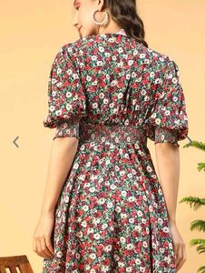 Unused Black Floral Dress