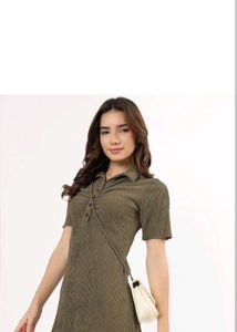 Green Shirt Dress