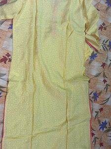 Yellow Embroidered Kurta Set