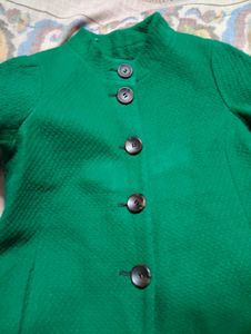 🌸Green Button-Down Coat