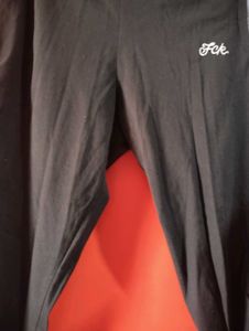 Black Track Pants with White Stripe