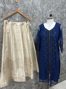 Blue Top And Skirt Dress