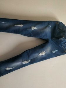 Distressed Denim Jeans