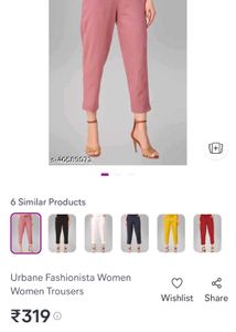 Peach Color Women Trouser