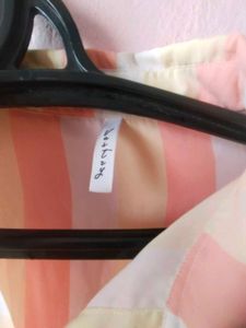 Striped Tie-Front Shirt