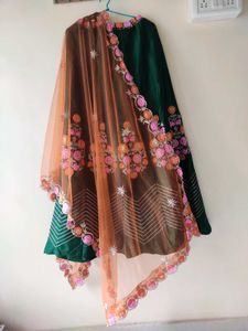 💚 Elegant Green Lehenga Choli 🌸
