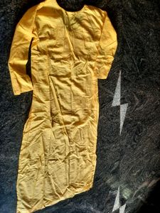 Yellow Embroidered Kurta