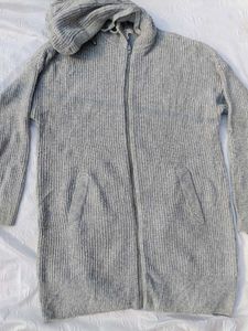 H&amp;m Knit Zip-Up Hoodie