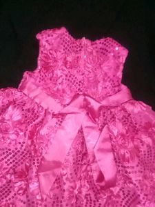Pink Floral Girls Dress