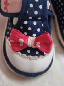 blue and pink polka dits shoes