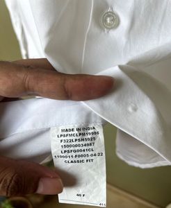 Louis Philippe Premium Formal White Shirt