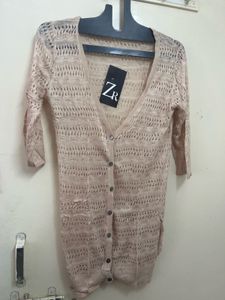 Netted Woolen Shrug