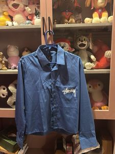 Stussy Blue Button-Down Shirt