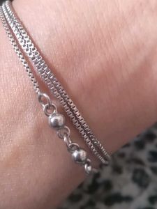 Silver Tone Chain Bracelet