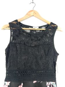 Black Printed Flowers Dress (Women&#39;s)
