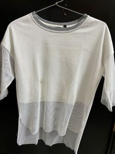 White Mesh Top