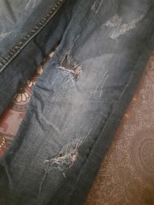 Distressed Denim Jeans
