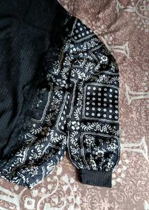 Paisley Print Bomber Top