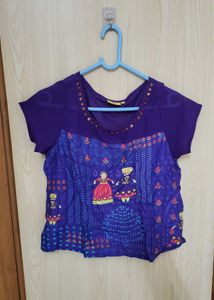 Purple Print Top