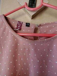Cute Pink Polka Dot Korean Top