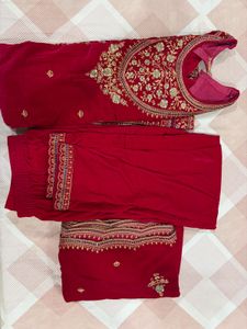 Elegant Pink Embroidered Kurta Set