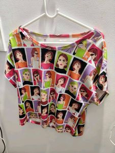 Fun Graphic Print Women's Top