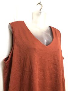 Casual Ladies Brown Sleeveless Top