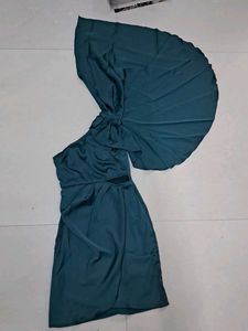 Teal One-Shoulder Dress
