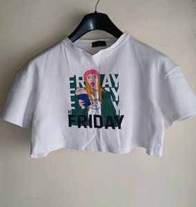 Printed Crop Top🤍