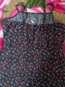 Floral Print Mini Dress