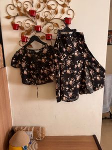 Beautiful Black Floral Co Ord Set