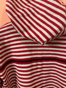 Striped Zip-Up Hoodie