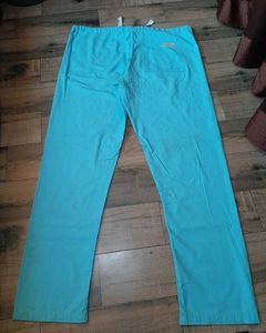 Imported Unisex Low Rise Cyan Blue Pants