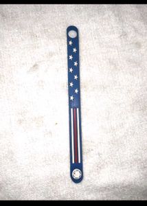 American Flag Snap Bracelet