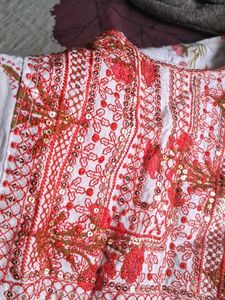 Cotton Embellished Kurti✨️