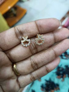 silver with rose gold platted