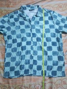 Checkered Short Sleeve Button-Down