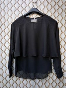 New With Tag Korean Double Black Blouson
