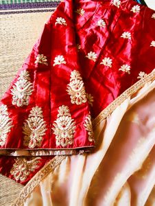 Red Embroidered Lehenga Choli Set || size:xl