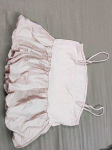 Ruffled Pink Tank Top