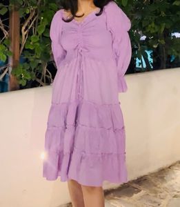 Purple Mid Length Dress