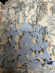Floral Smocked Tank Top