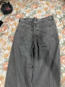 H&amp;M Gray Wide Leg Jeans