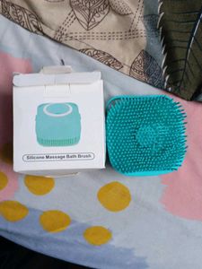 Silicon Message Bath Brush
