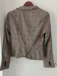 H&amp;M Winter Crop Houndstooth Blazer