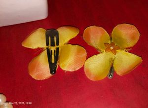 Pearl &amp; Orange Bead Necklace Set